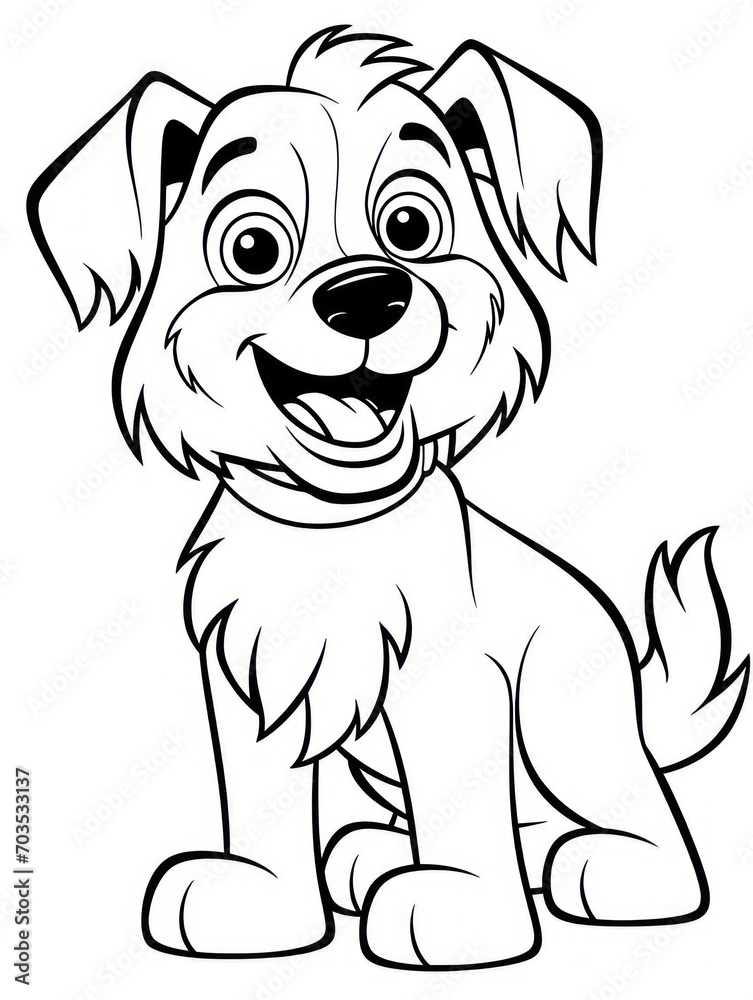 Fototapeta premium Coloring book page