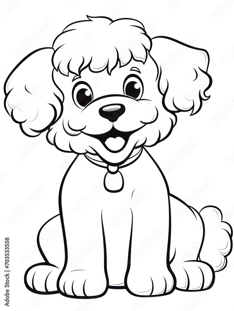 Fototapeta premium Coloring book page