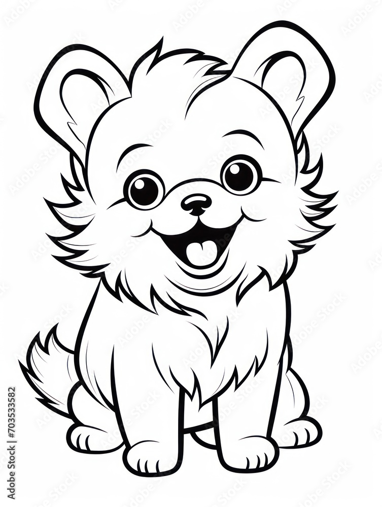 Fototapeta premium Coloring book page