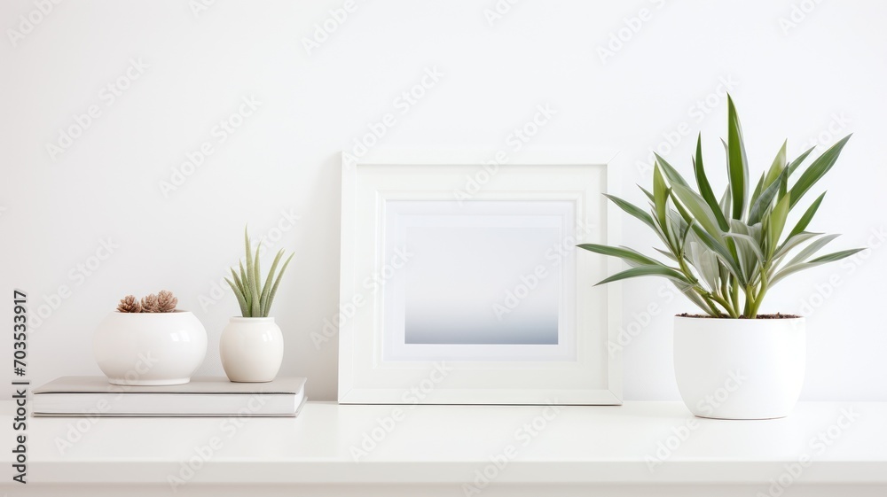 plant in a vase. Generative AI plant in a vase. Generative AI