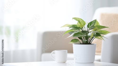 plant in a room. Generative AI
