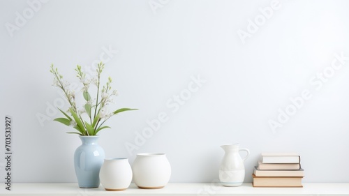 vase with flowers. Generative AI © ArtSpree