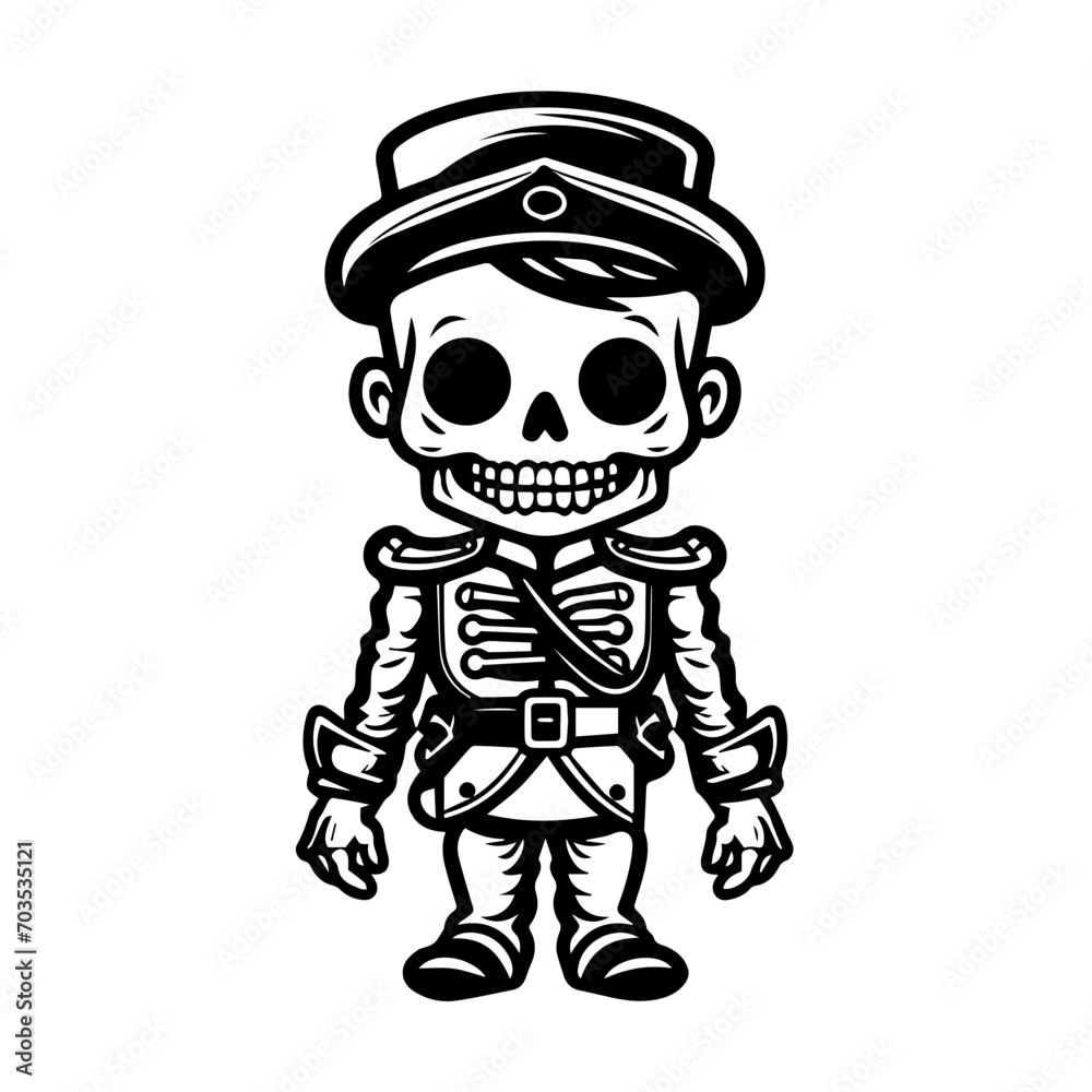 Valiant Skeleton Soldier Vector Art Valiant Skeleton Soldier Vector Art