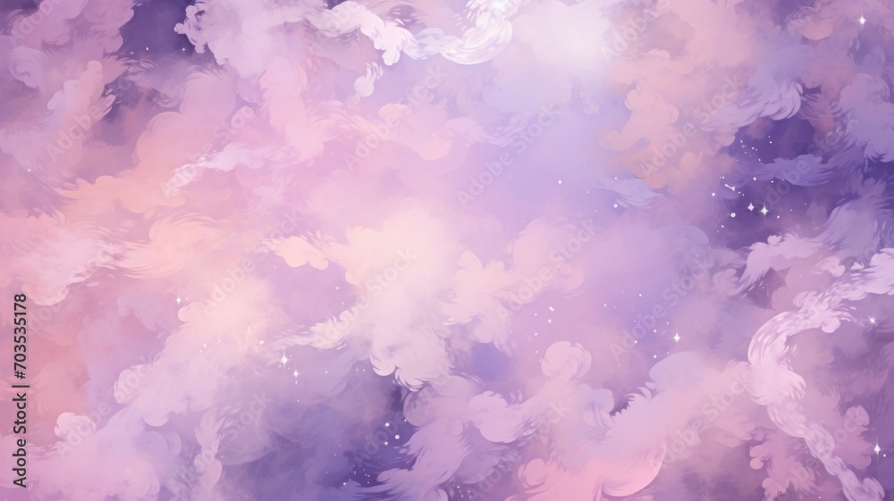 Fototapeta premium abstract watercolor background with clouds. Generative AI