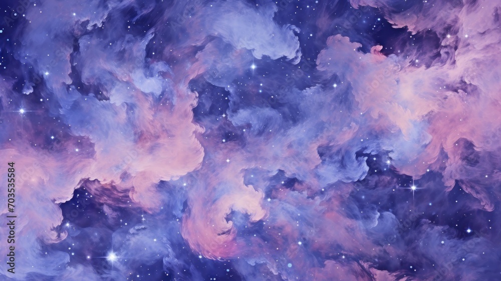 Blue space galaxy nebula backgrund. Beautiful abstract illustration. Generative AI Blue space galaxy nebula backgrund. Beautiful abstract illustration. Generative AI
