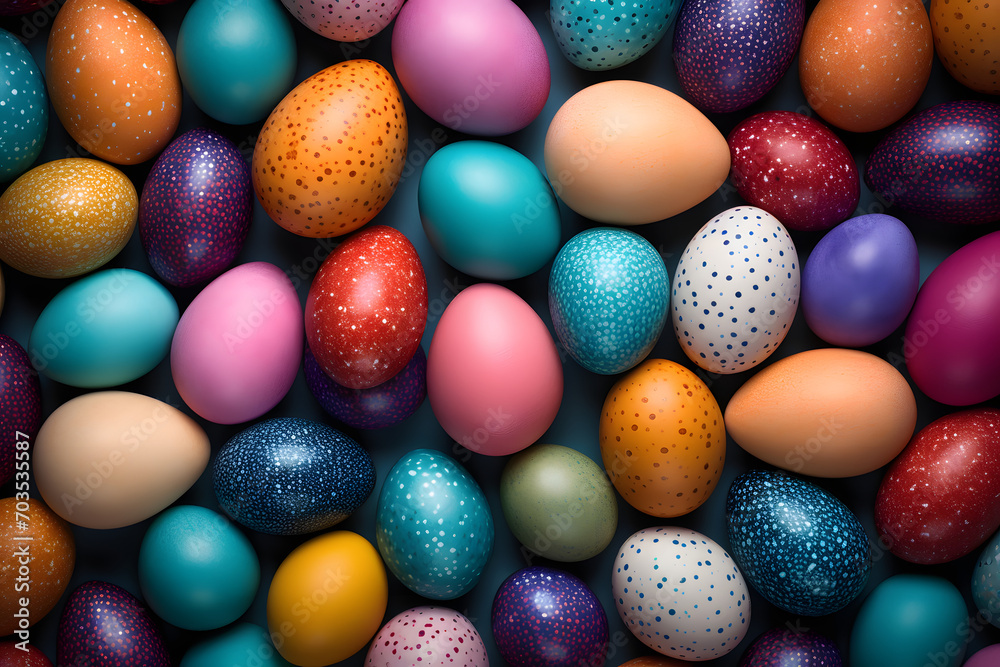 Colorful Easter eggs background. Colorful Easter eggs background.