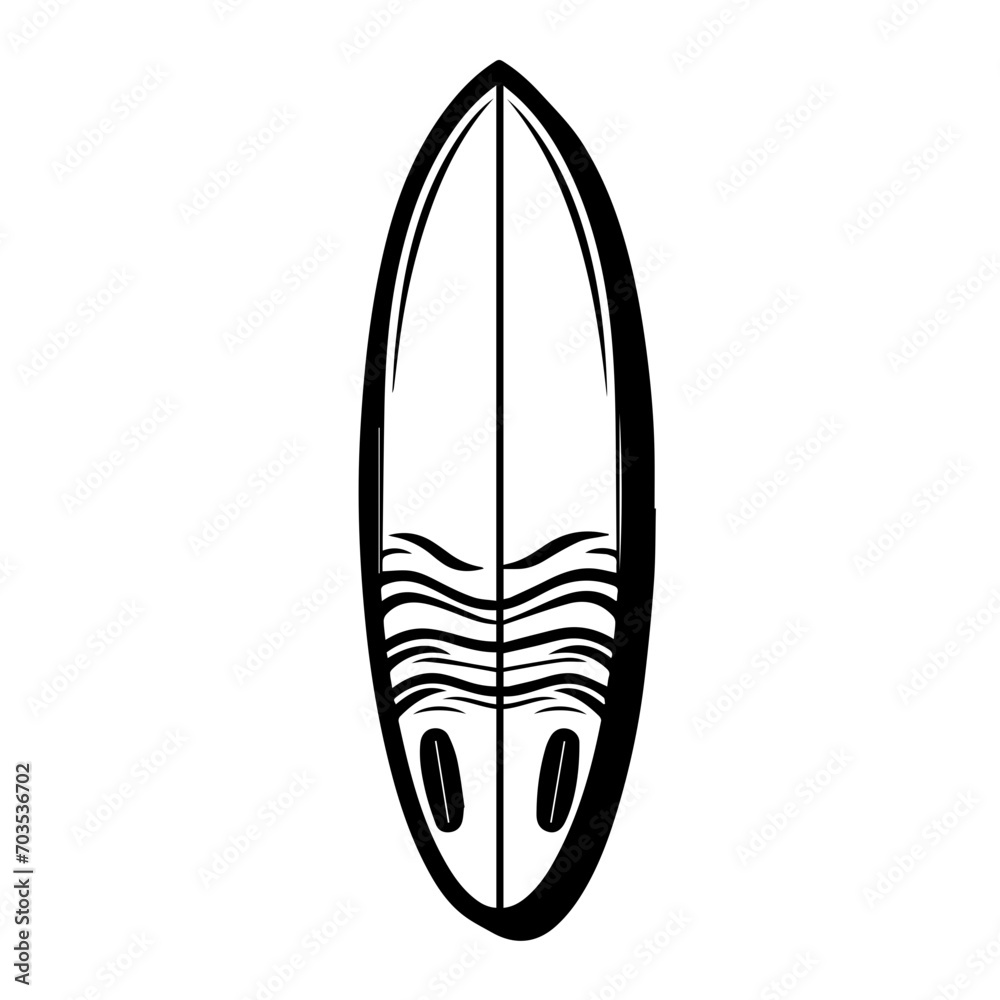 Vibrant Surfing Board Vector Vibrant Surfing Board Vector