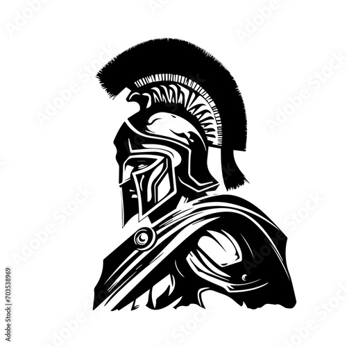 Ancient Greek Warrior Vector