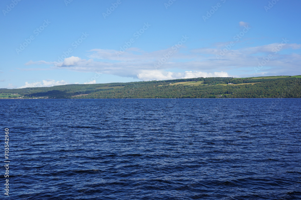 View over Loch Ness in the Scottish highlands	