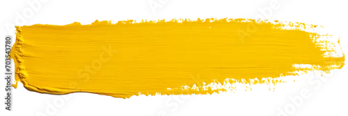 Panel kuchenny z motywem Yellow stroke of paint isolated on transparent background
