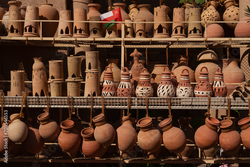 Pottery market in Nizwa shot taken in January 2024  , Oman 