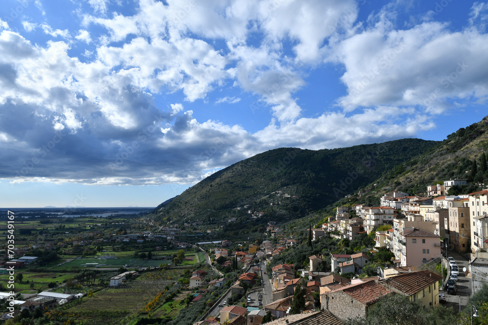 Obraz premium The village of Monte San Biagio, Italy.