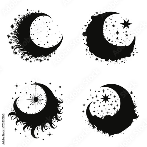 Moon svg, moon png, summer clipart, clipart, moon illustration, palm, tree, beach, tropical, vector, summer, illustration, island, silhouette, sea, sun, nature, travel, ocean, sunset, design, sky, lan