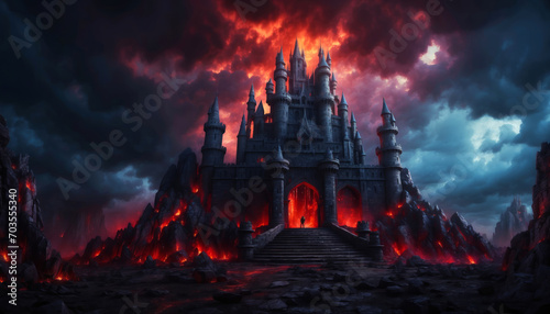 A horror castle in a devilish place. © AMERO MEDIA