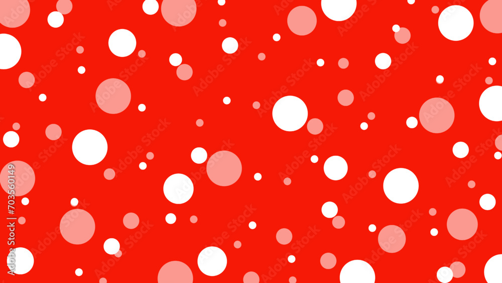Red seamless pattern with white dots Red seamless pattern with white dots