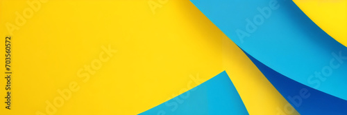 Gelber und blauer Hintergrund mit Streifen. Vektorabstraktes Hintergrundtexturdesign, helles Poster. Abstrakter Hintergrund moderne Hipster-futuristische Grafik. Mehrschichtiger Effekt mit Textur. photo