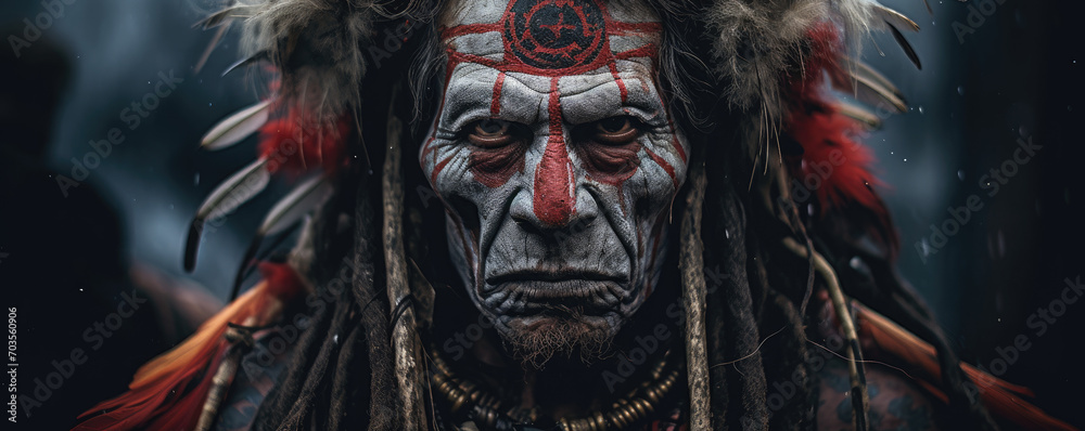 Naklejka premium Portrait of a druid