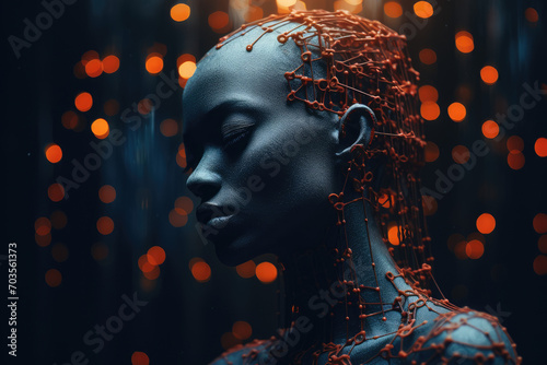 Portrait of a AI woman © thejokercze