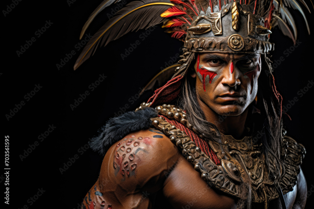 Portrait of an ancient warrior