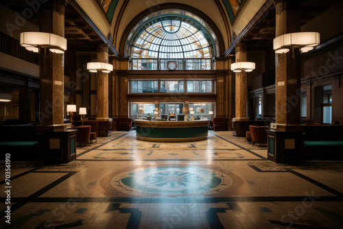 Bank interior