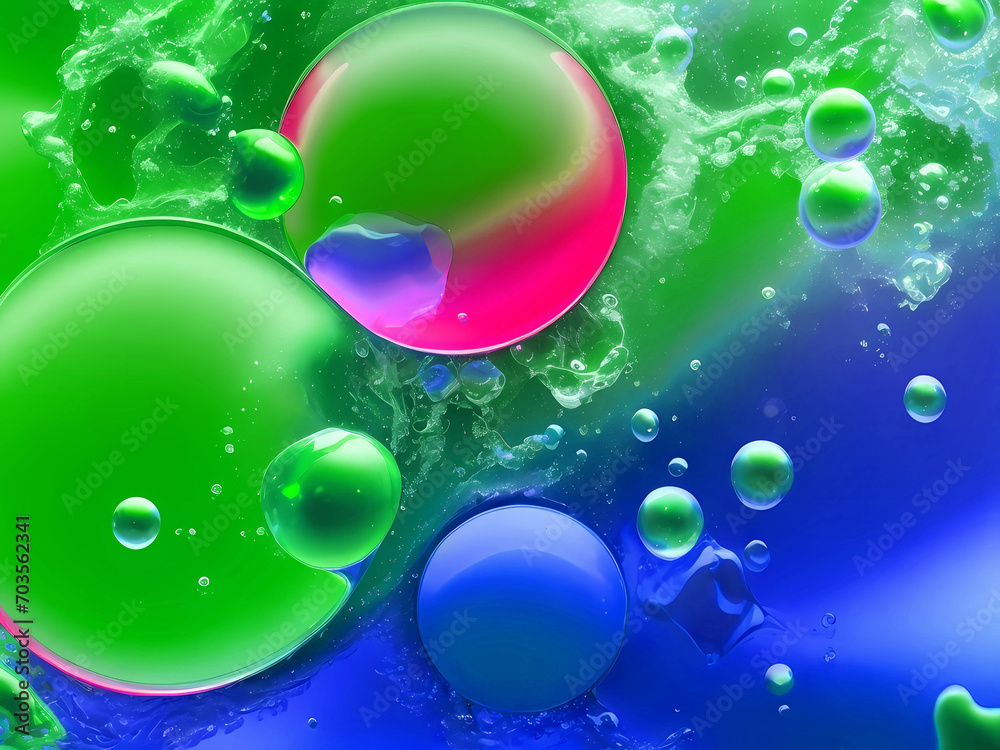 Beautiful colorful texture concept with bubbles