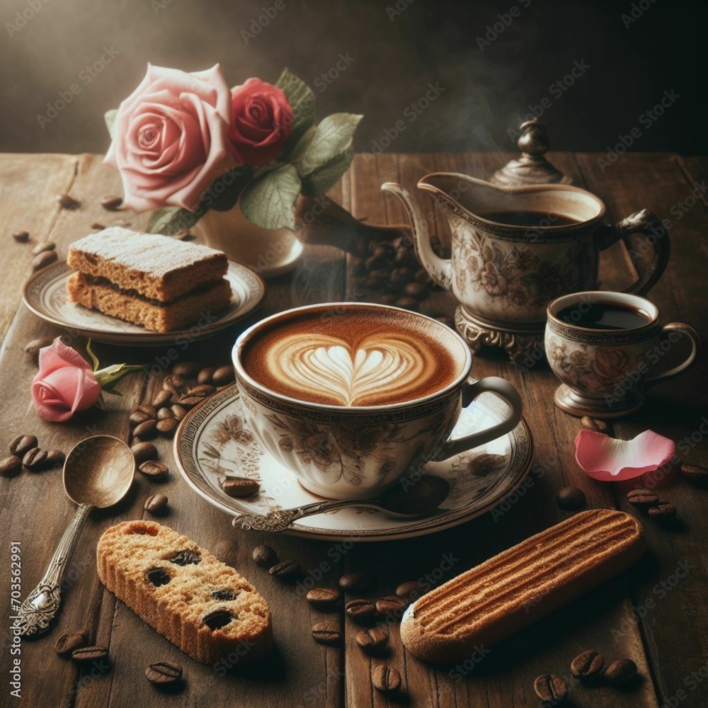 cup of coffee with love generative ai cup of coffee with love generative ai