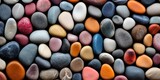 Colorful pebbles stones as texture or background