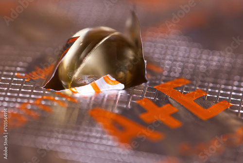 vitamin A + E single capsule. photo
