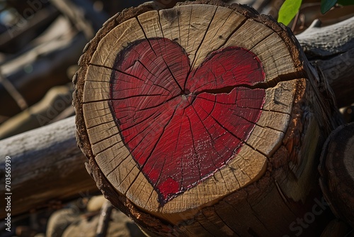 heart on the background