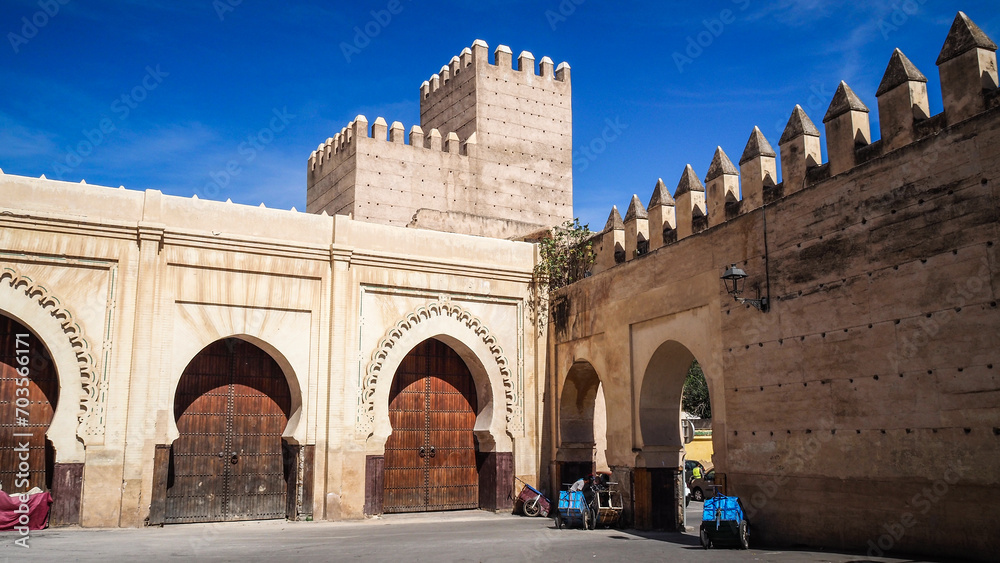 Architecture of Fez in Morocco