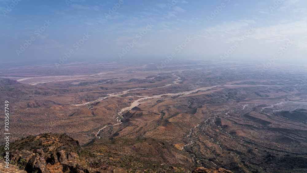Jabal Samhan with majestic mountain range