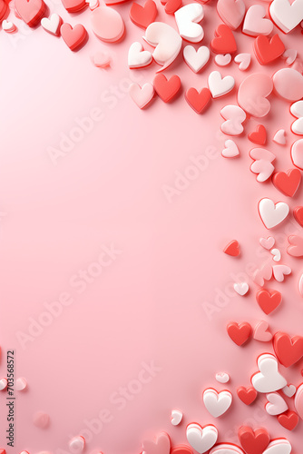 Valentine's day love background with little hearts