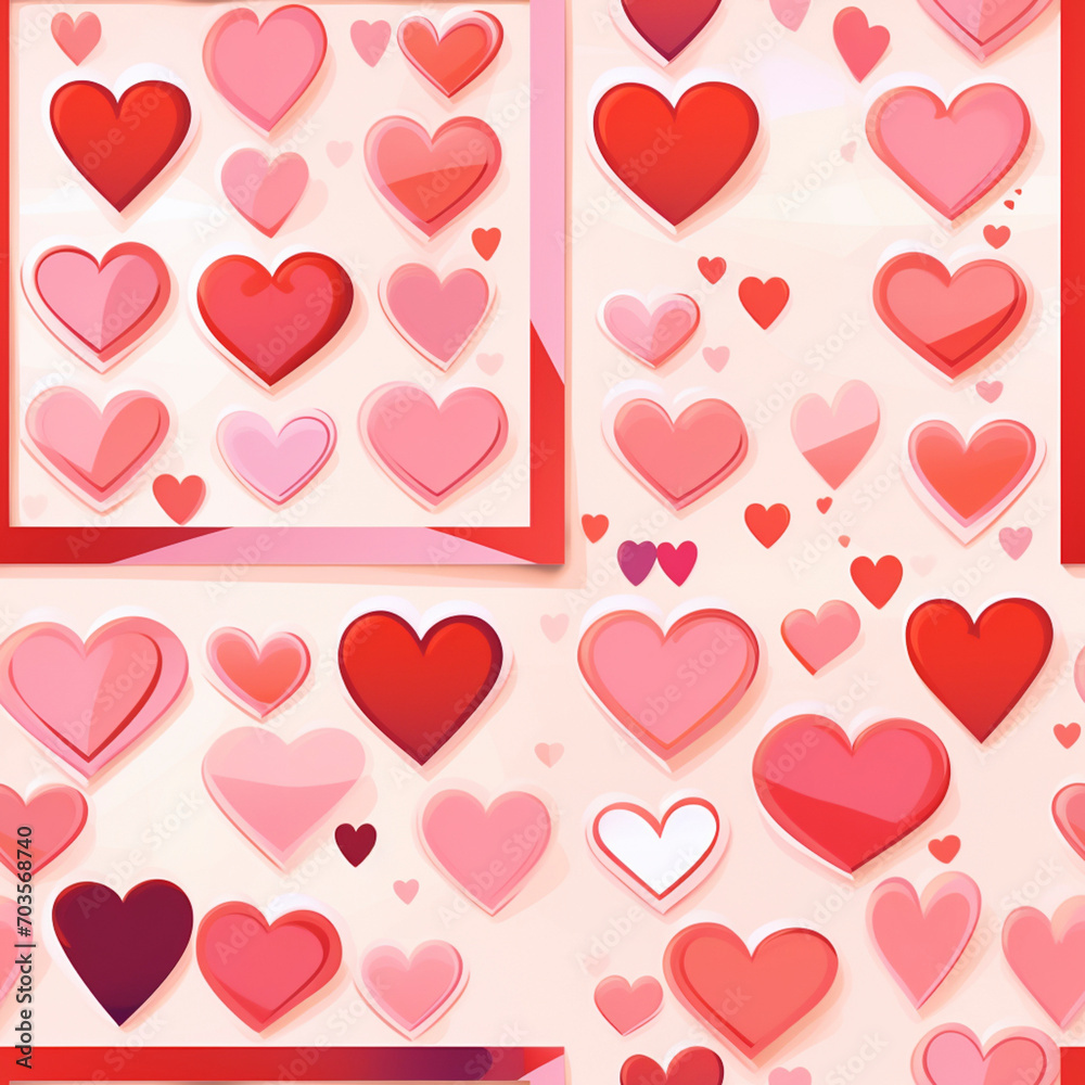 Hearts in Different Patterns and Shades
Hearts in Different Patterns and Shades