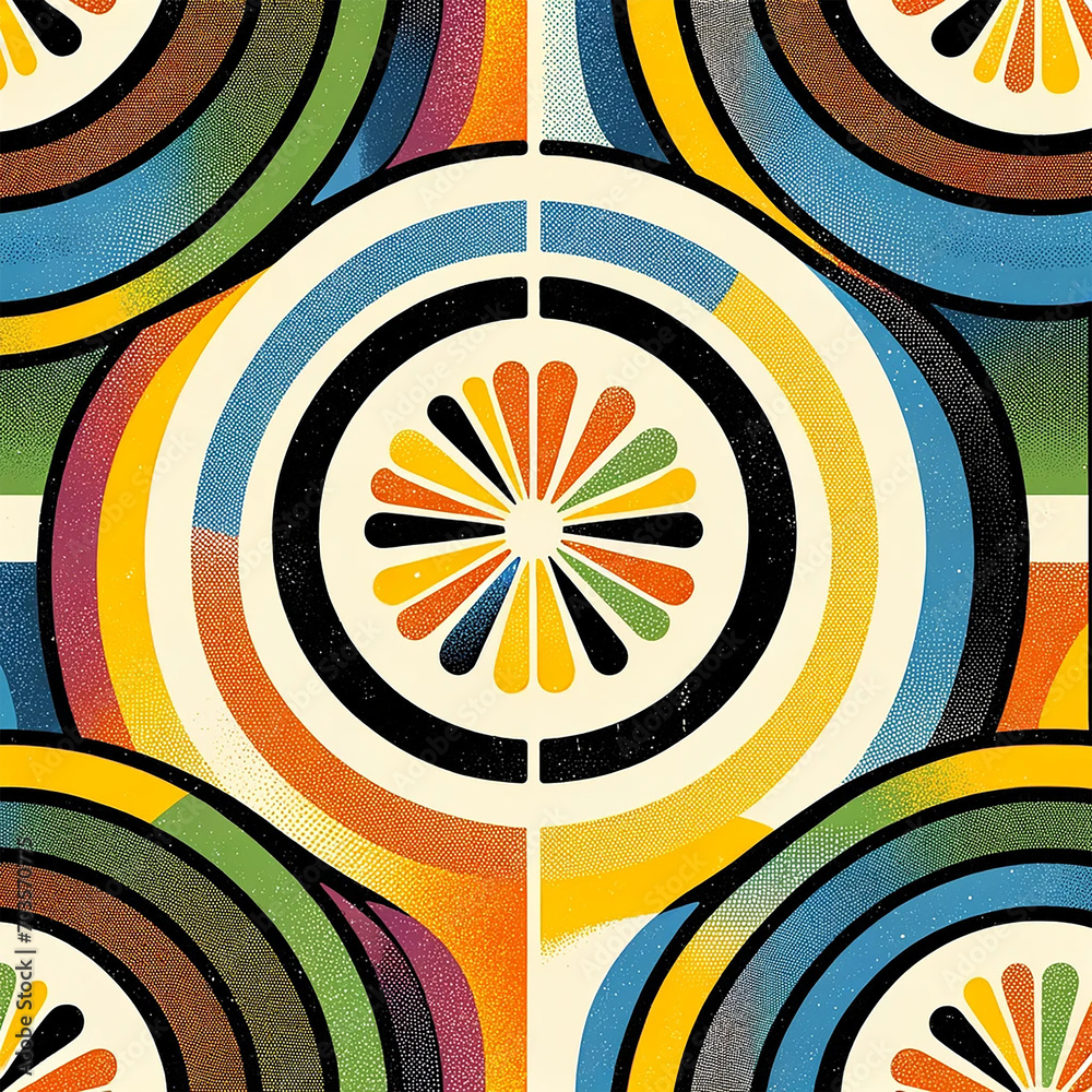 Bold seamless pattern of food Bold seamless pattern of food