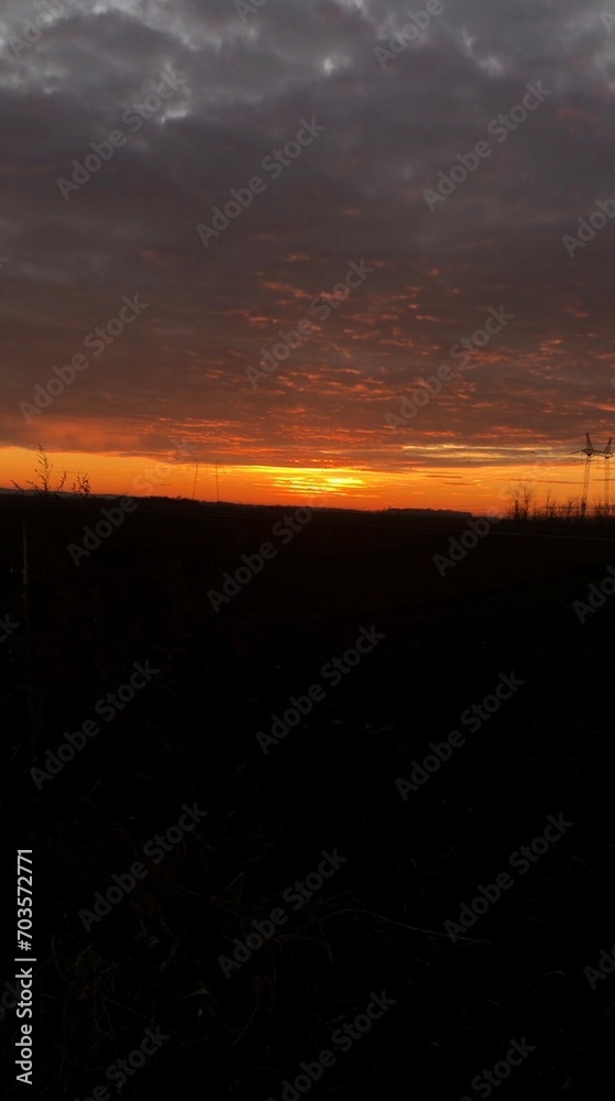 Fototapeta premium sunset in the sky