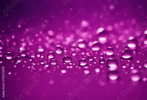 Water drops bubbles on a purple background