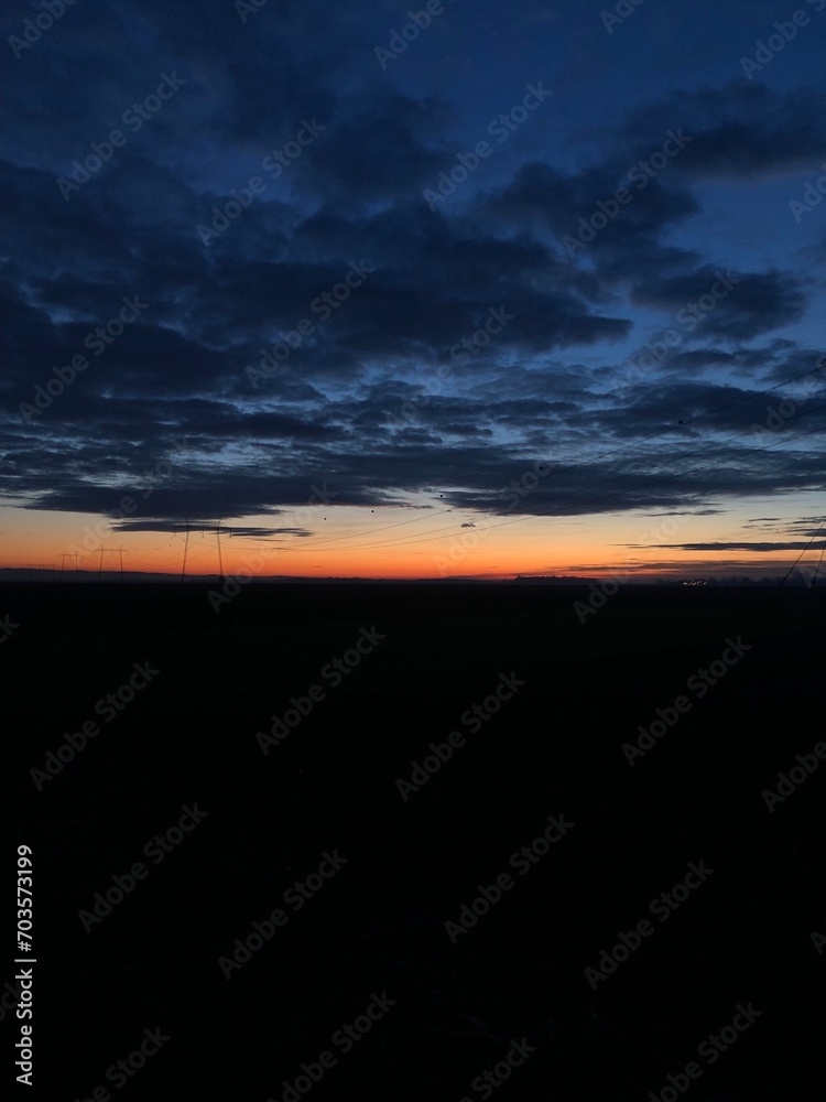 sunset over the lake