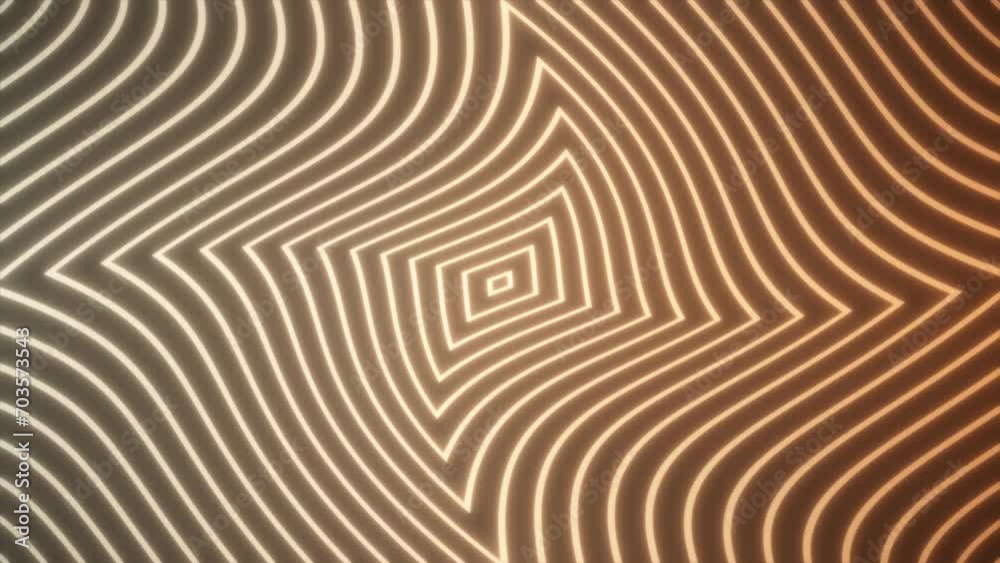 Abstract glow, neon line waves distorted with black background in 4K Abstract glow, neon line waves distorted with black background in 4K