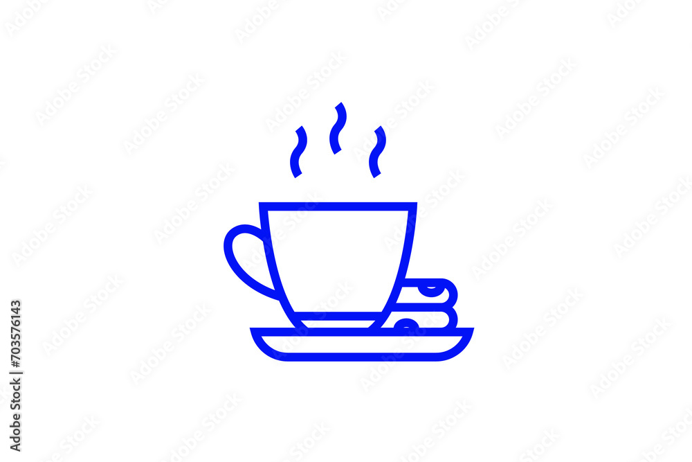 hot drink illustration isolated on white. Vector illustration in flat style design. hot drink illustration isolated on white. Vector illustration in flat style design.