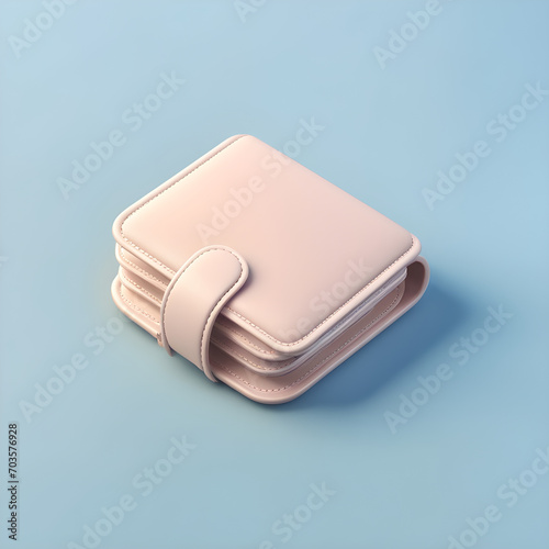 3d Vector Money wallet with green cash and gold coins, Online payment concept.
