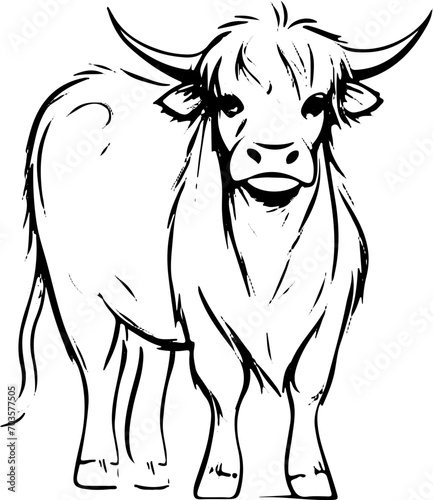 Cute Cows, Comic, Malbuch, Kinderillustration, Kühe