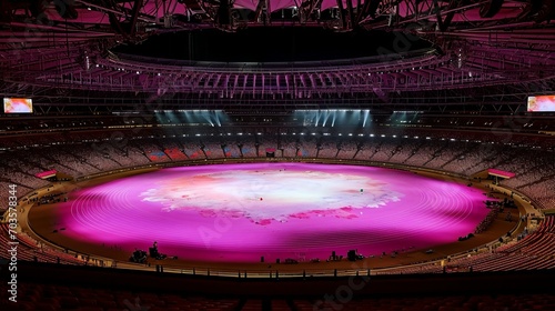 A Tapestry of Triumph: Olympic Stadium's Closing Festivities photo