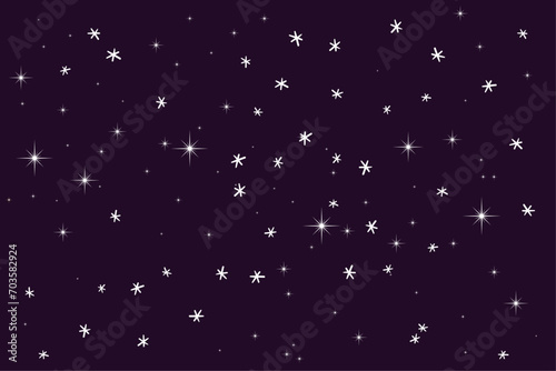 Seamless star night background. Vector illustration