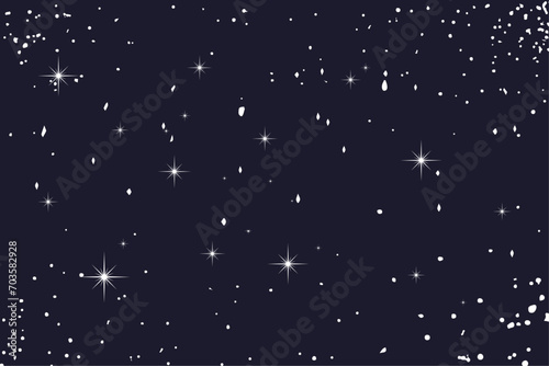 Seamless star night background. Vector illustration