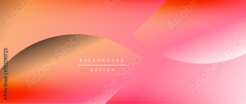Bright color circle and round element minimal geometric abstract background for posters, covers, banners, brochures, websites