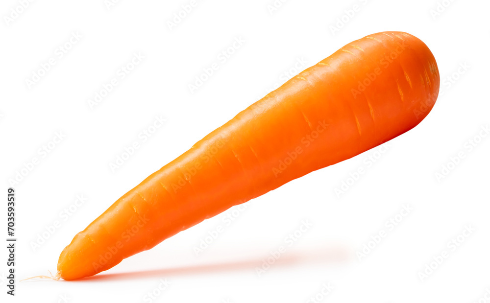 Fresh beautiful orange carrot vegetable isolated with clipping path and shadow in png file format Fresh beautiful orange carrot vegetable isolated with clipping path and shadow in png file format