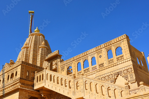 Lodurva Jain Temple, near Jaisalmer in Rajasthan, is dedicated to the 23er Tirthankara Parshvanatha and is also a popular Jain pilgrim for Jains from Rajasthan. Jaisalmer India photo