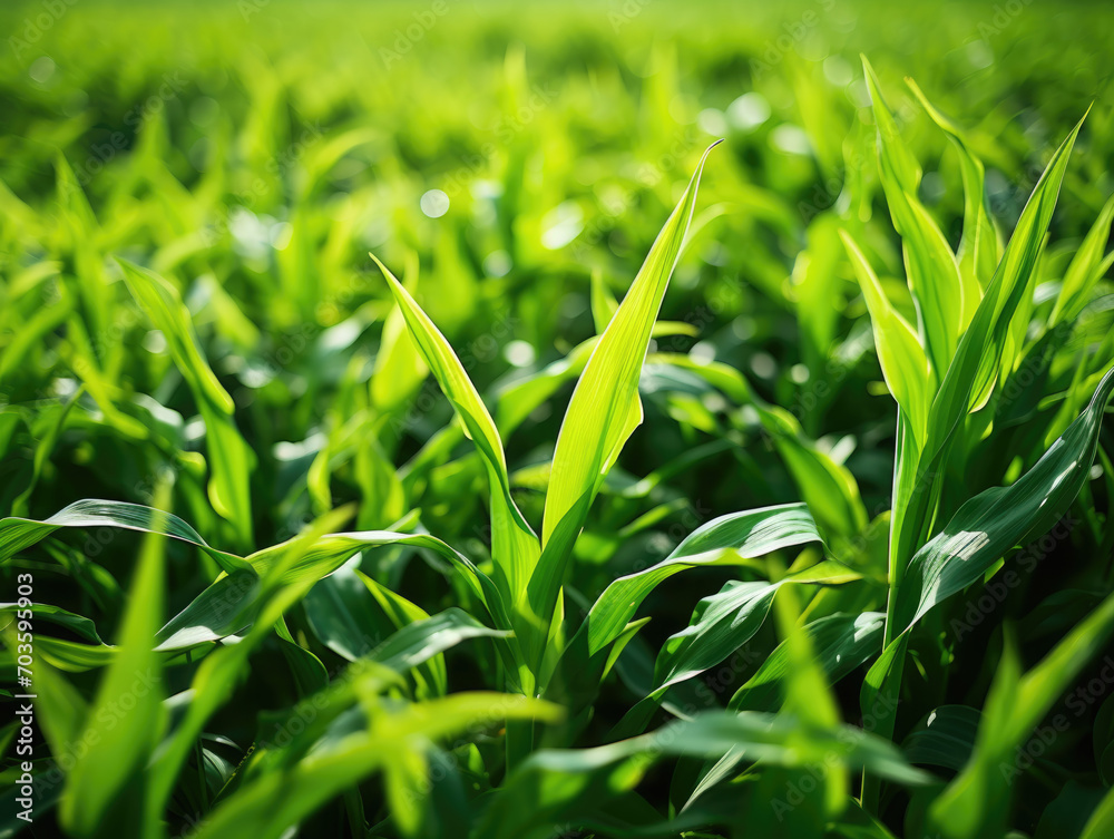 This close-up captures vibrant green biofuel crops like corn or sugarcane, highlighting their role in sustainable energy production. This close-up captures vibrant green biofuel crops like corn or sugarcane, highlighting their role in sustainable energy production.