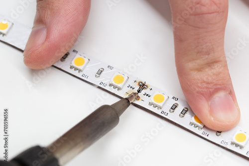 Soldering LED Strip Tape