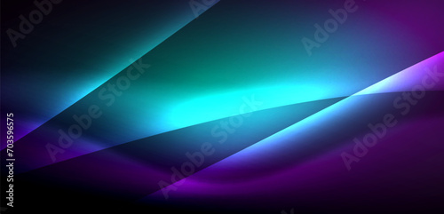 Dynamic waves in ethereal glow of neon lights. Concept merges fluidity of motion with vibrant allure of neon, crafting entrancing backdrop that embodies both vitality and futuristic sophistication